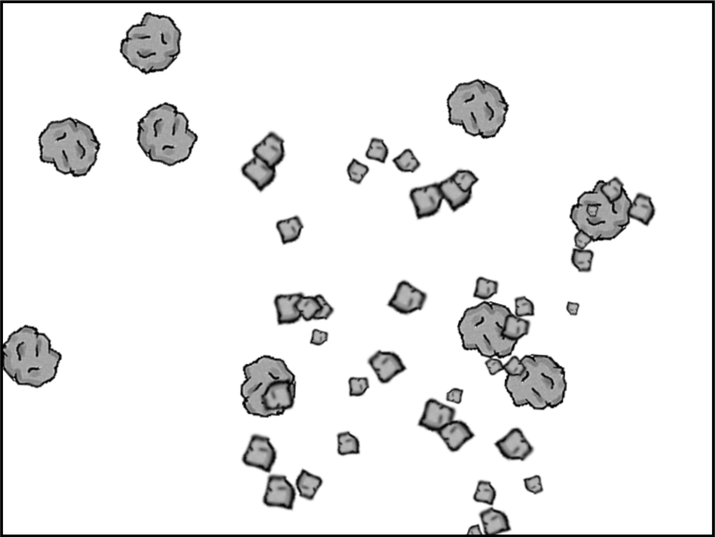 Screenshot of Strype demo "explosion"