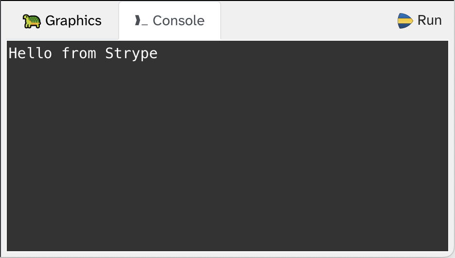 The Strype Console