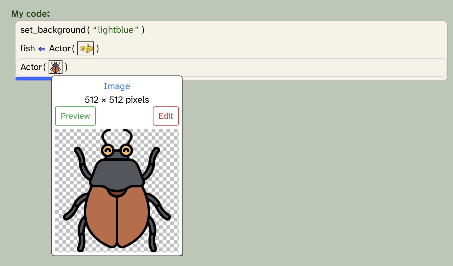 The Strype image edit function